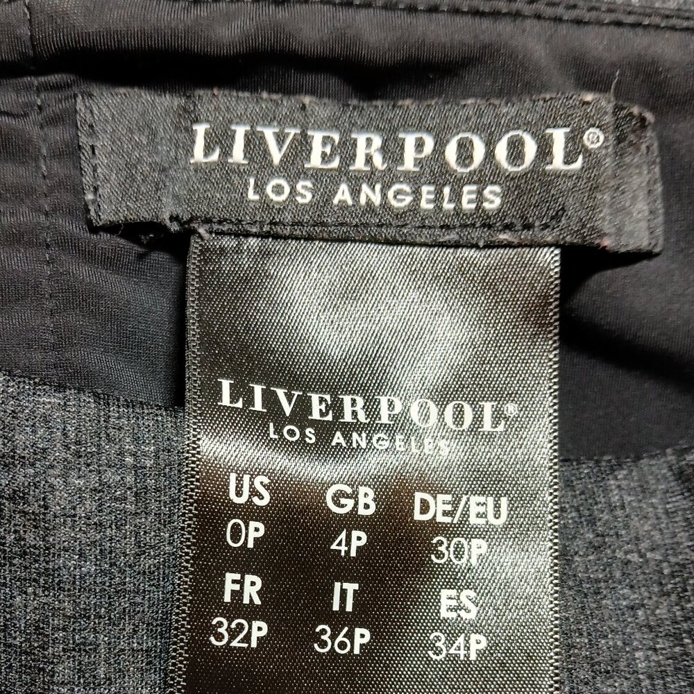 LIVERPOOL Dark Gray Career Skirt Size OP - EUC - Picture 7 of 8